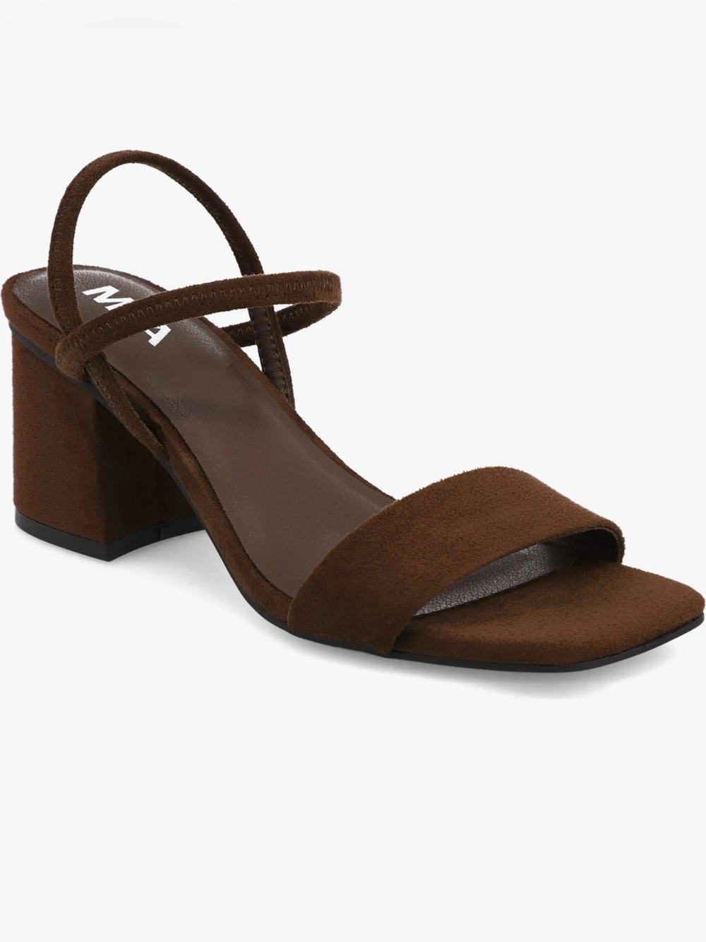 MIA Zissy Brown Suede Strappy Block Heel Sandals - US 6 - NIB